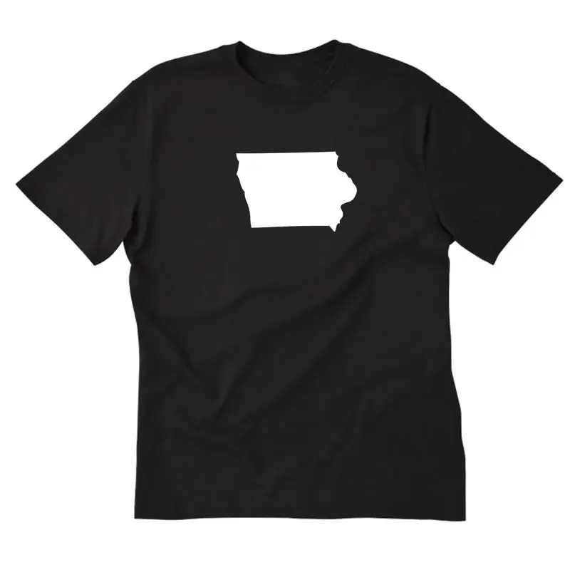 Iowa T Shirt Cotton Home Place Name Vacation United States