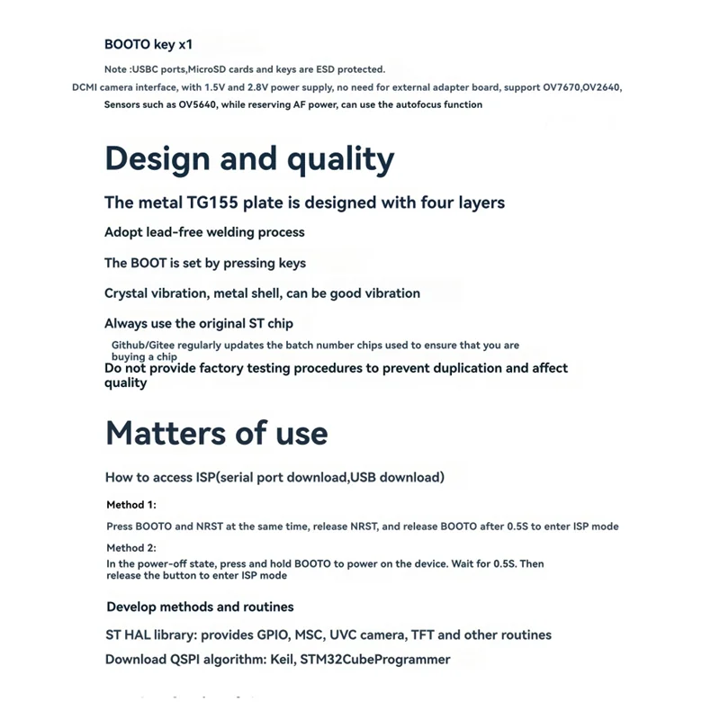 SQPP-STM32H7 Core Board + 0,96 inch scherm STM32H750VBT6 Development Board Minimale moederbord STM32 Development Board