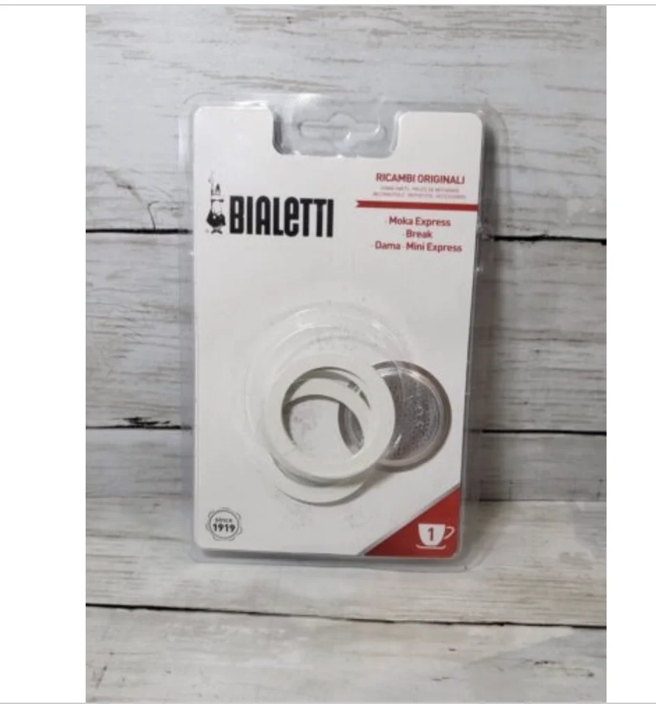 BIALETTI FILTER WITH GASKETS 1 CUP MOKA EXPRESS DAMA BREAK ESPRESSO COFFEE MAKER