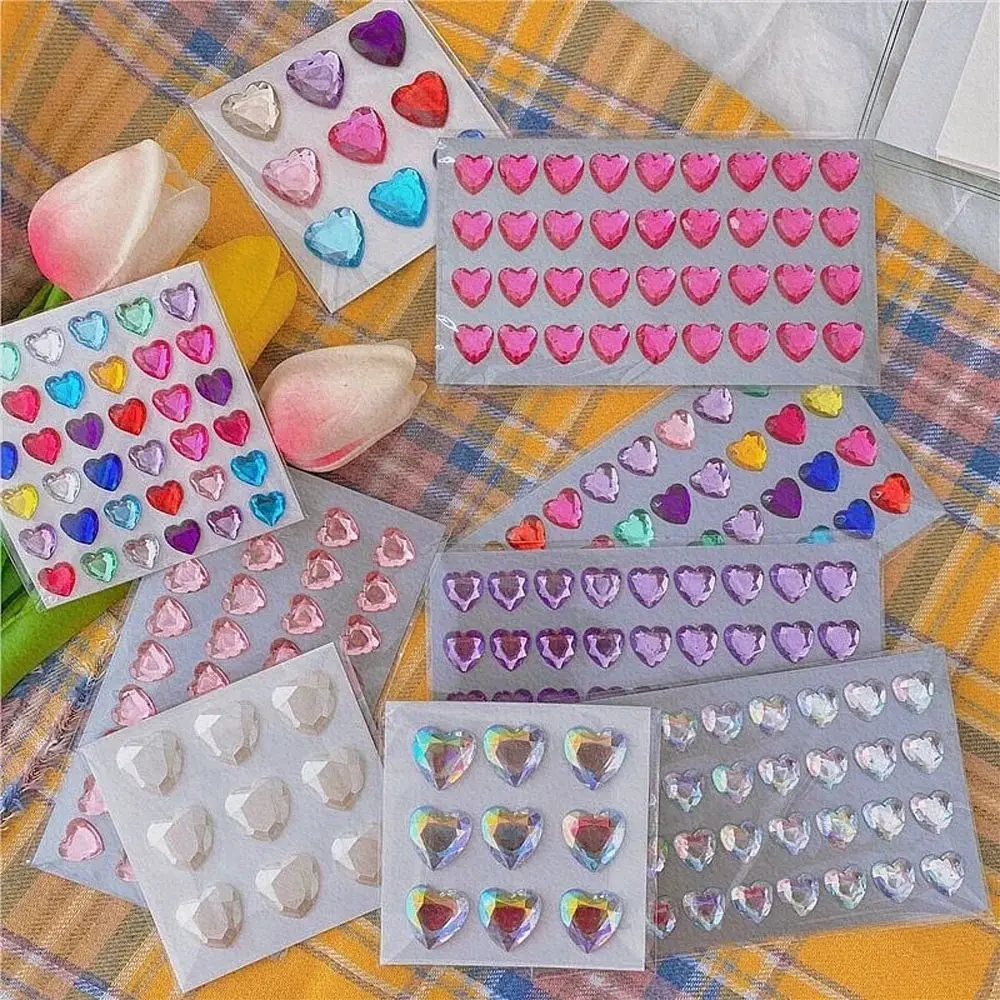 

Sticker Toys Craft Sticker Phone Laptop Stickers LOVE Diamond 3D Shining Stickers Heart Diamond Diamond Stickers