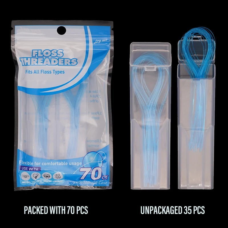 

Dental Floss Threader Dental Traction Line Oral For Crown Brace Bridge Implant Hoop Threading Braces Steel Traction