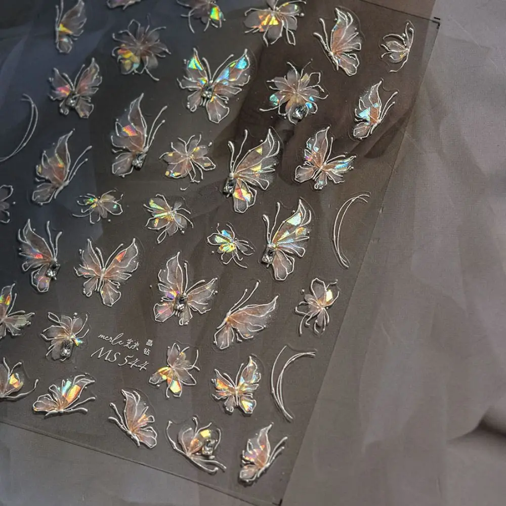 5d flor adesivos de unhas auto adesivo textura em relevo adesivos de arte de unhas decoração decalques de unhas acessórios de manicure