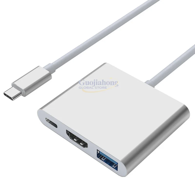 

Type-C to 4KUSB3.0PD Converter Typec to 3-in-1 Switch Notebook