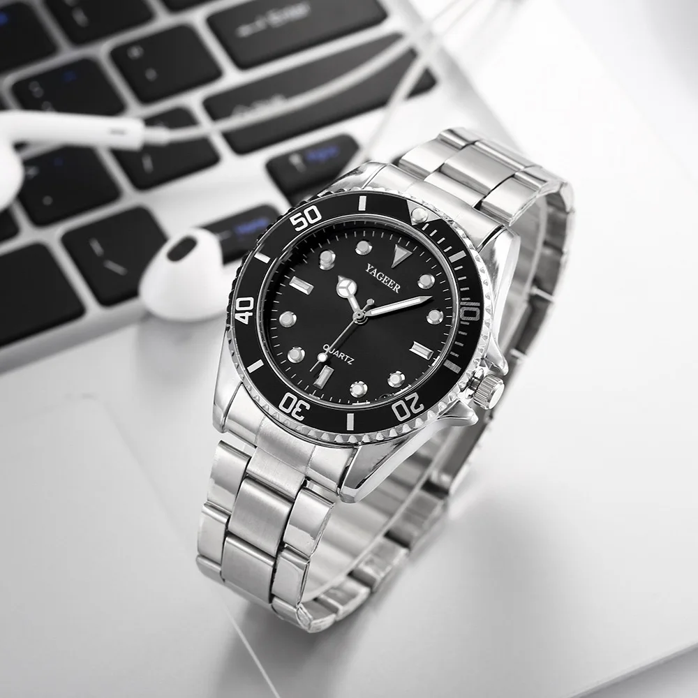 Light and Comfortable Men\'s Watch Business Luxury Watch Waterproof Band Material  Business Quartz Watch for Leisure Outdoor