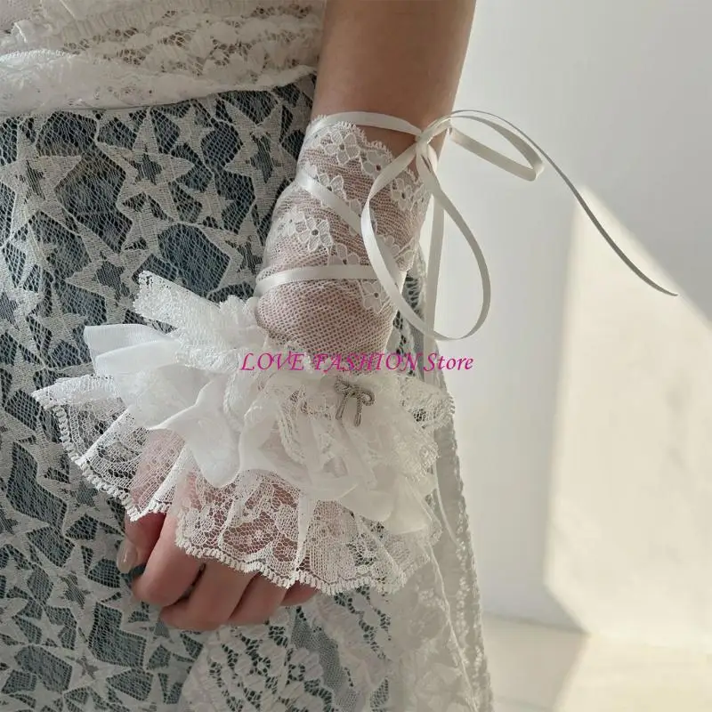 Bowknot Forune Mounts for For Sruth Sweater Lavel Elive лента кружевные манжеты для запястья Y166