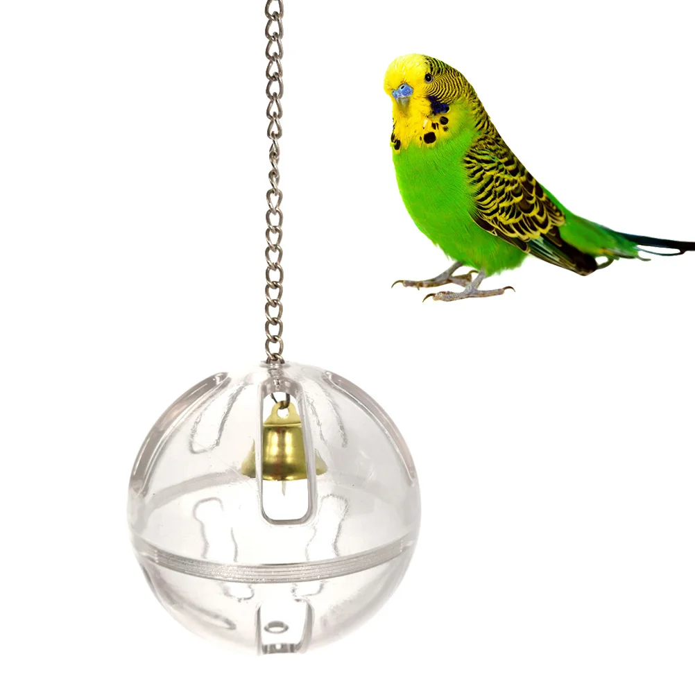 

Parrot Foraging Ball Transparent Safe Portable Feeding Feeder Educational Bird Foraging Tool for Cockatoo Mini Macaw Cockatiel