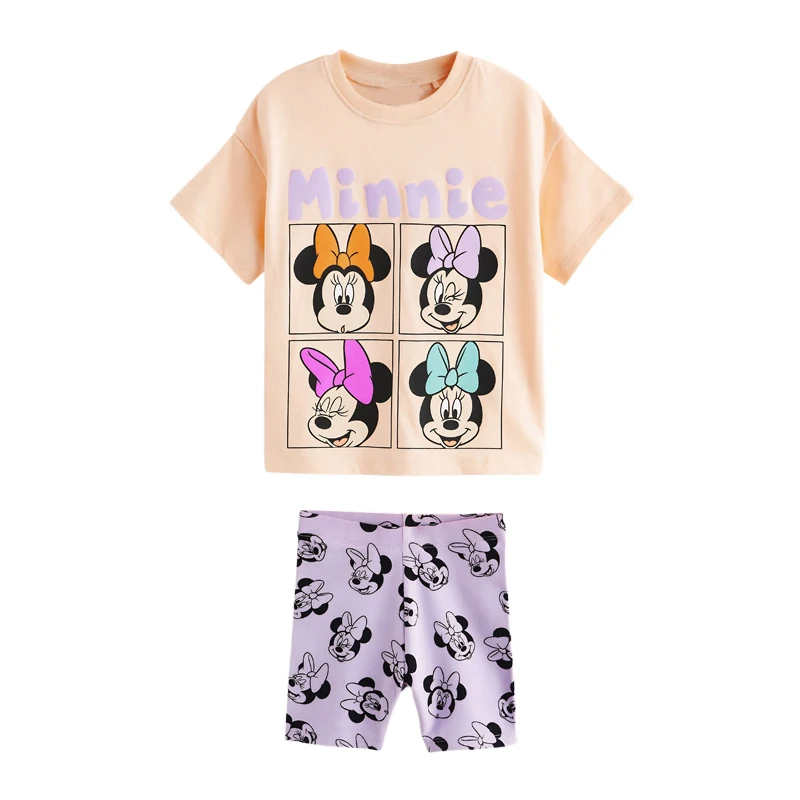 Set di abbigliamento per bambini per ragazze bambini animali topolino vestiti per ragazzi abiti Minnie Mouse due pezzi abbigliamento per bambina