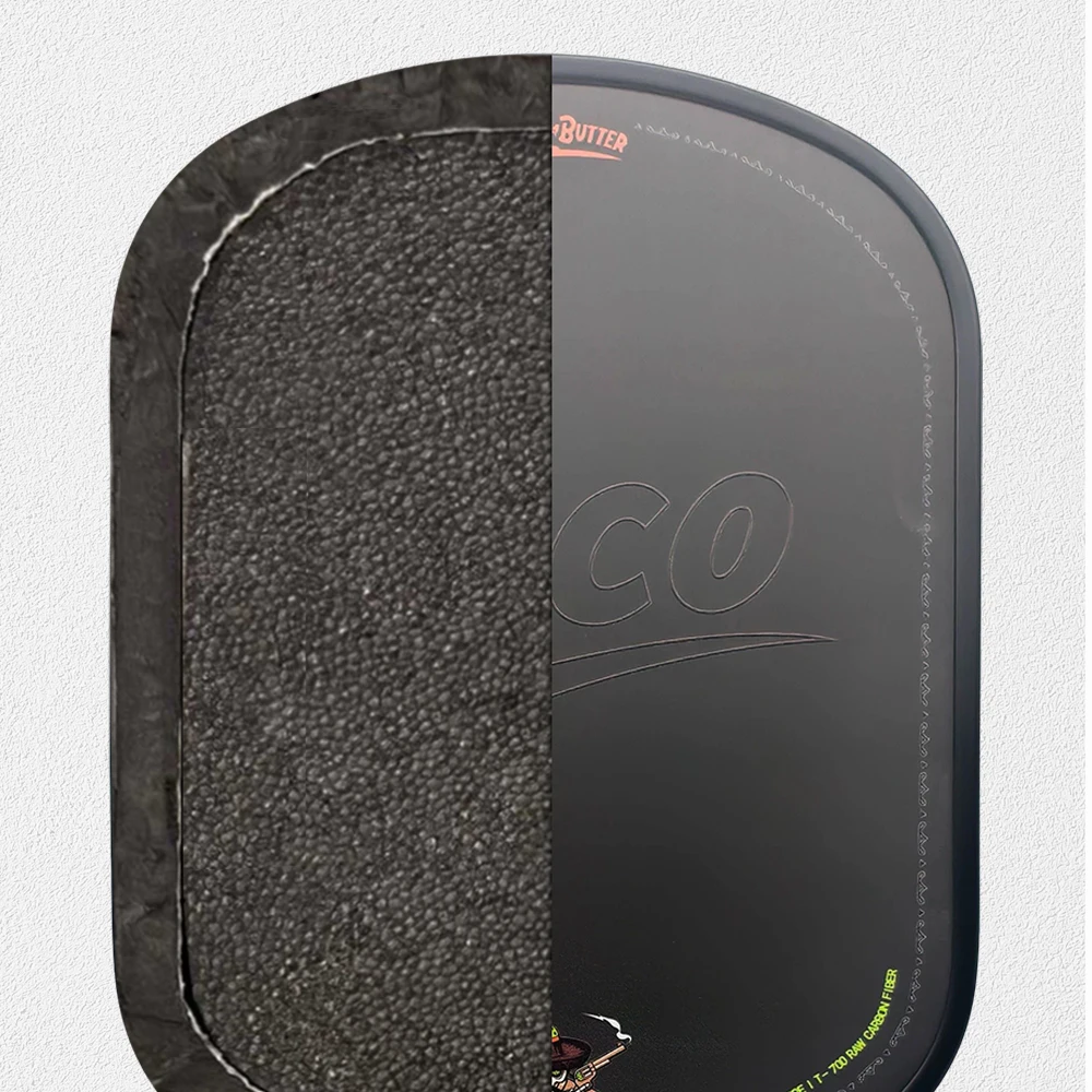 16mm Verlängertes Pickleball-Schläger T700 Carbonfaser-Oberfläche Doppelte Schaumkern-Dichte Leichter Kontrollschläger für Training – Detail 3