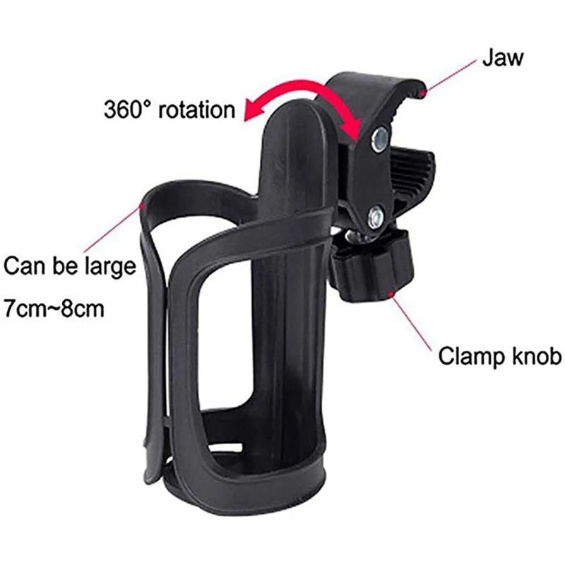 MYMF-4X حامل أكواب الدراجة حامل زجاجات عربة الأطفال العالمي 360 درجة دوران المضادة للانزلاق كوب حامل مشروبات #5