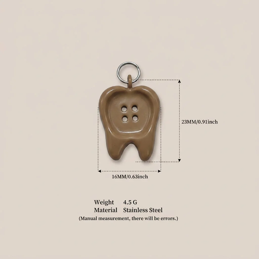 Frischer, einfacher, trendiger Frucht-Anhänger aus 316 Edelstahl, wasserdicht, farbbeständig, DIY-Anhänger mit Erdbeer- und Granatapfel-Motiv. – Detail 6
