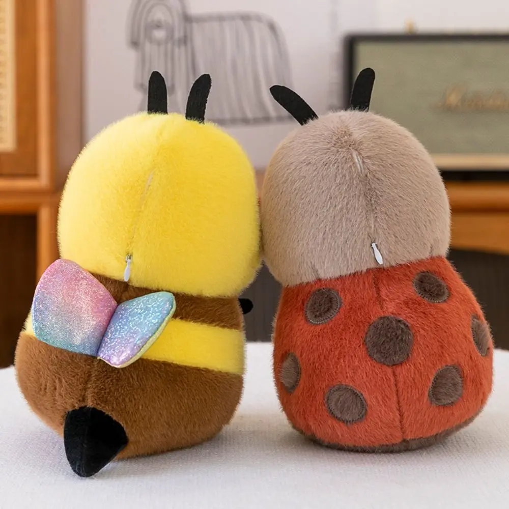 

Fluffy Little Bee Stuffed Animal Honey Bee Plush With Wings Home Decor Bee PLushie Insect Toys Kawaii Stuffed Bee Doll Kids Toy