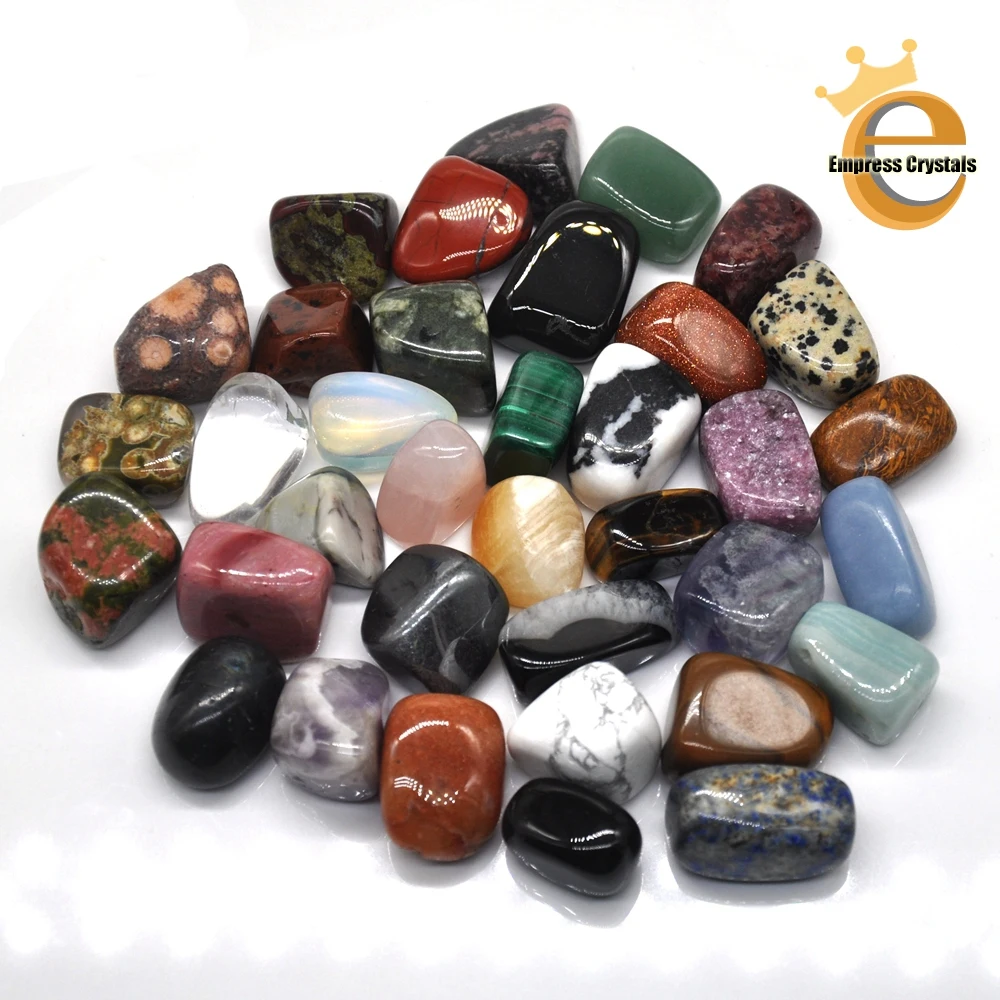 

Natural Tumbled Stone Mineral Quartz Point Healing Crystal Reiki Chakra Agate Room Decor Polished Rock Specimen Collection 1PCS