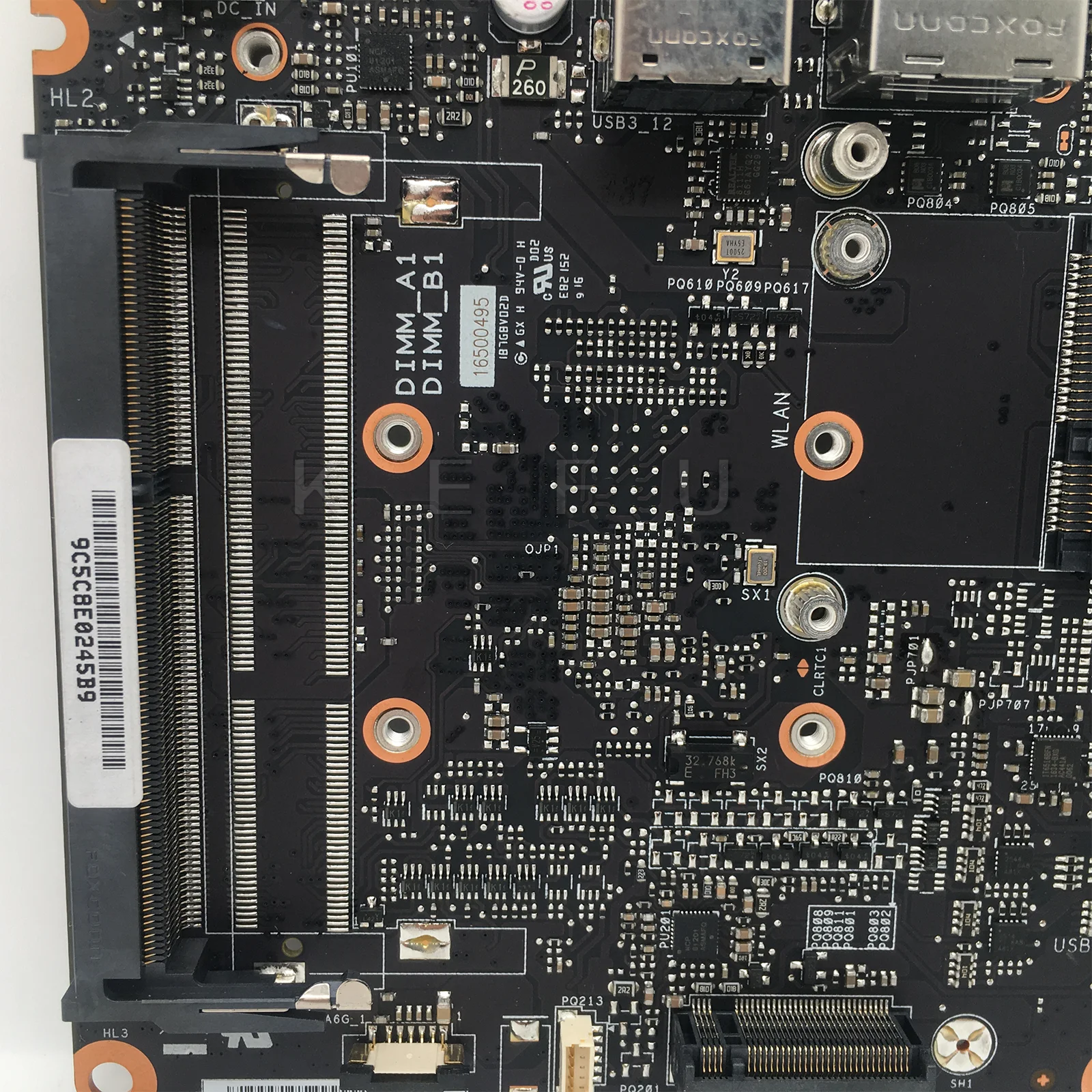 KEFU UN45 Mainboard For ASUS VivoMini UN45H Home Mini Computer Motherboard With CPU: N3060 UMA Test Systemboard OK