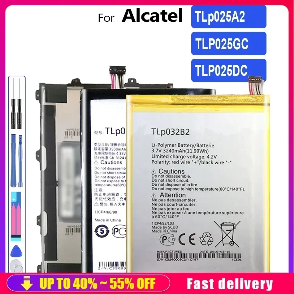 Battery For Alcatel One Touch POP C9 Pixi 4 (7) 3G 9003X 9003A 6.0 OT 8050D/9001D Pop 3 (5.5) 5054A TLP025GC, TLP025DC ,TLP025A2