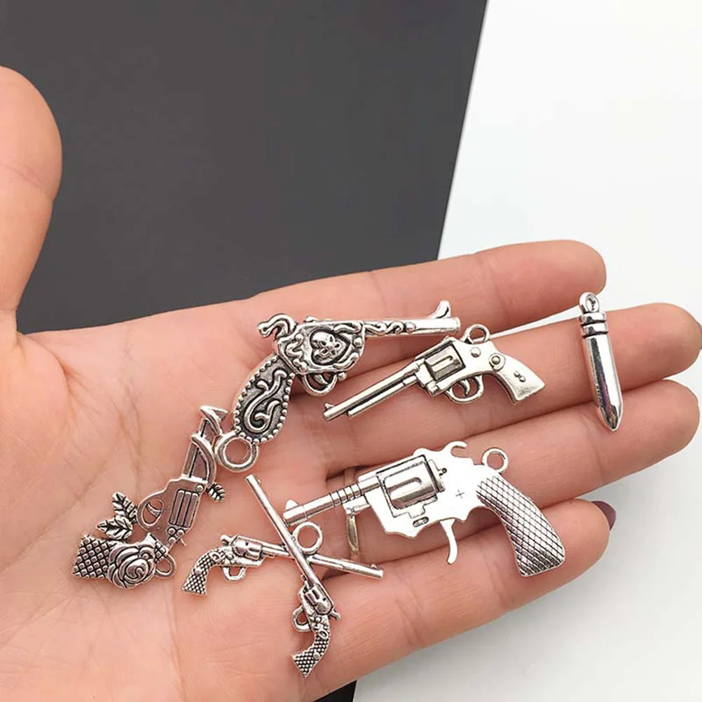 

22 Pcs Retro Alloy Jewelry Pendant Charm Vintage Making Pendants Silver DIY Charms