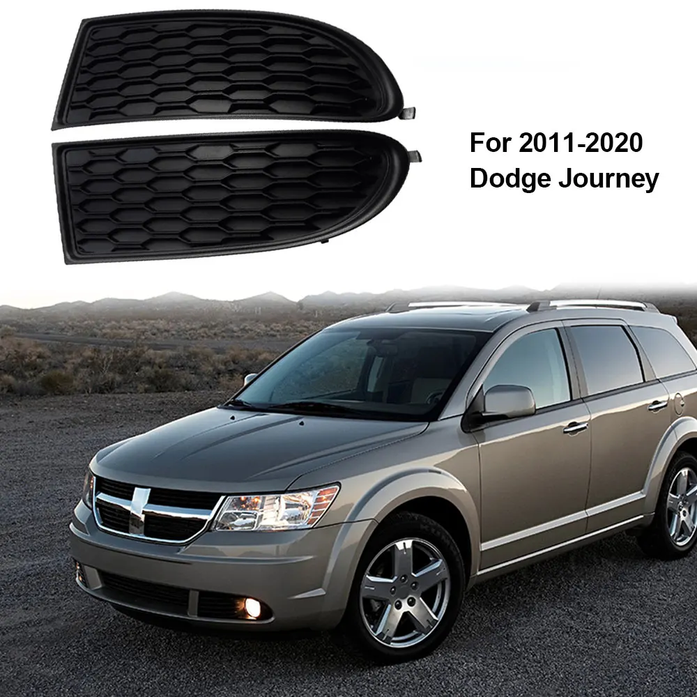 A Pair Front Bumper Fog Light Lamp Cover Bezel For 2011-2020 Dodge Journey