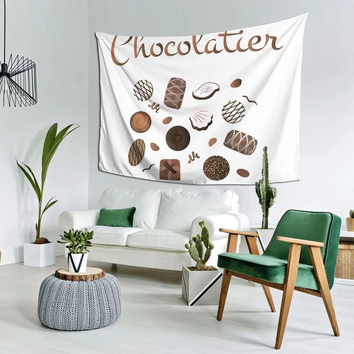 

Chocolatier Chocolate Candies Tapestry Wall Hanging Aesthetic Home Decor Tapestries for Dorm Room