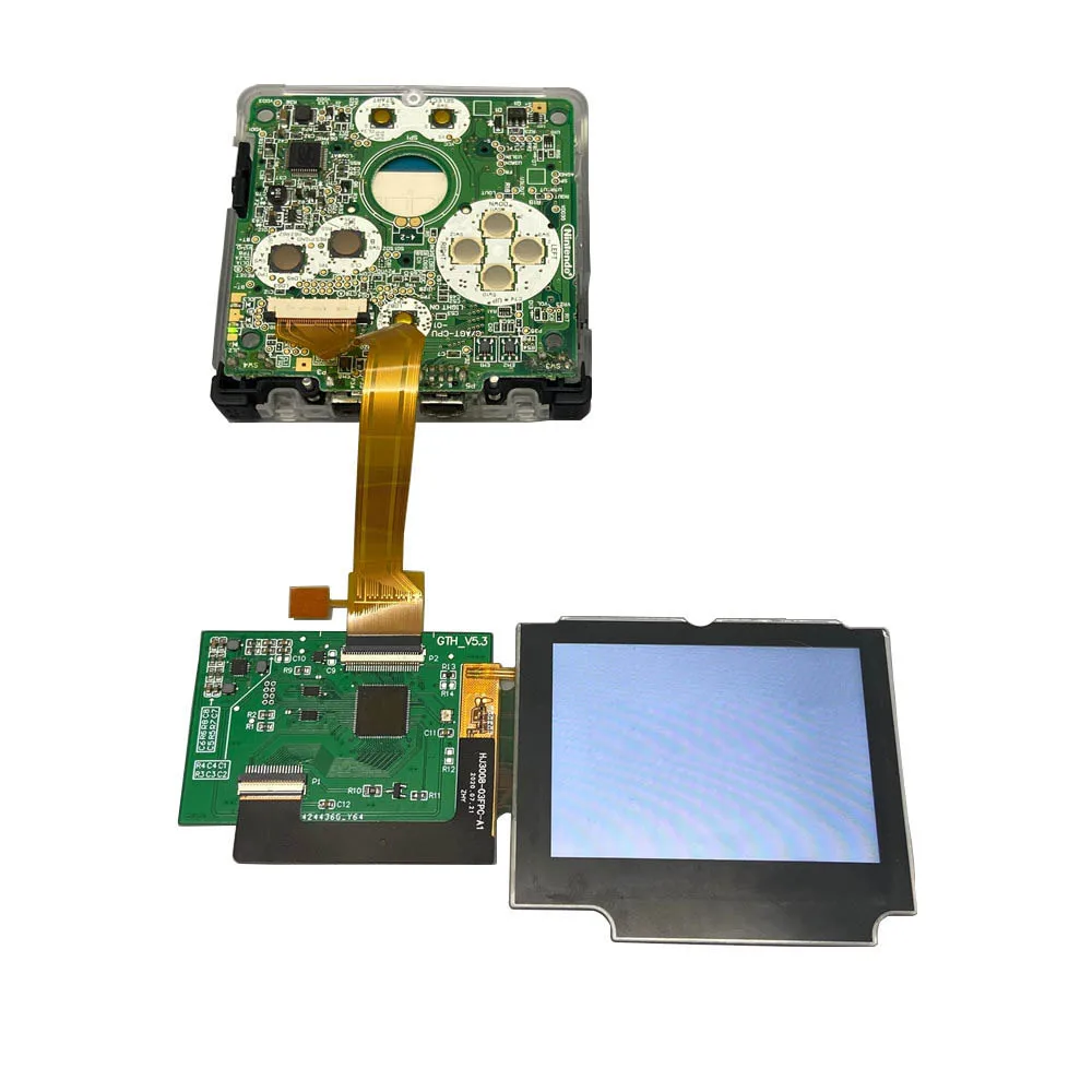 3.0 بوصة قبل مغلفة IPS LCD مجموعات الشاشة ل GBASP تسليط الضوء على سطوع LCD IPS مجموعات الشاشة 9 ألوان ل GameBoy مقدما SP