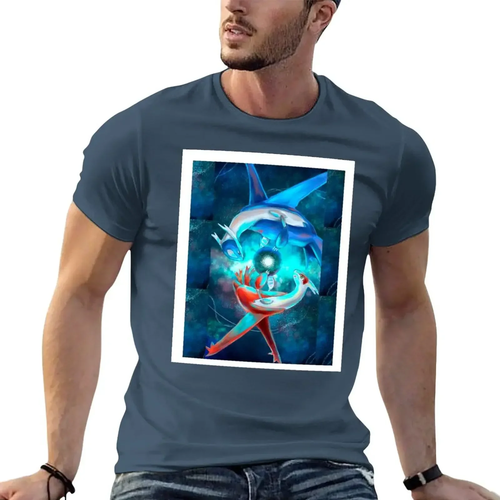 Latios & Latias Galaxy Love Graphic T-Shirt Blouse graphics tees t shirt for men