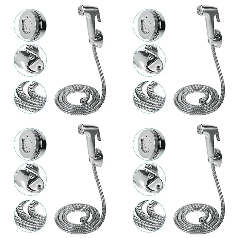 

【HOT ITEMS】4X Toilet Bathroom Hand Held Handheld Sprayer Shower Bidet Spray Hose Holder