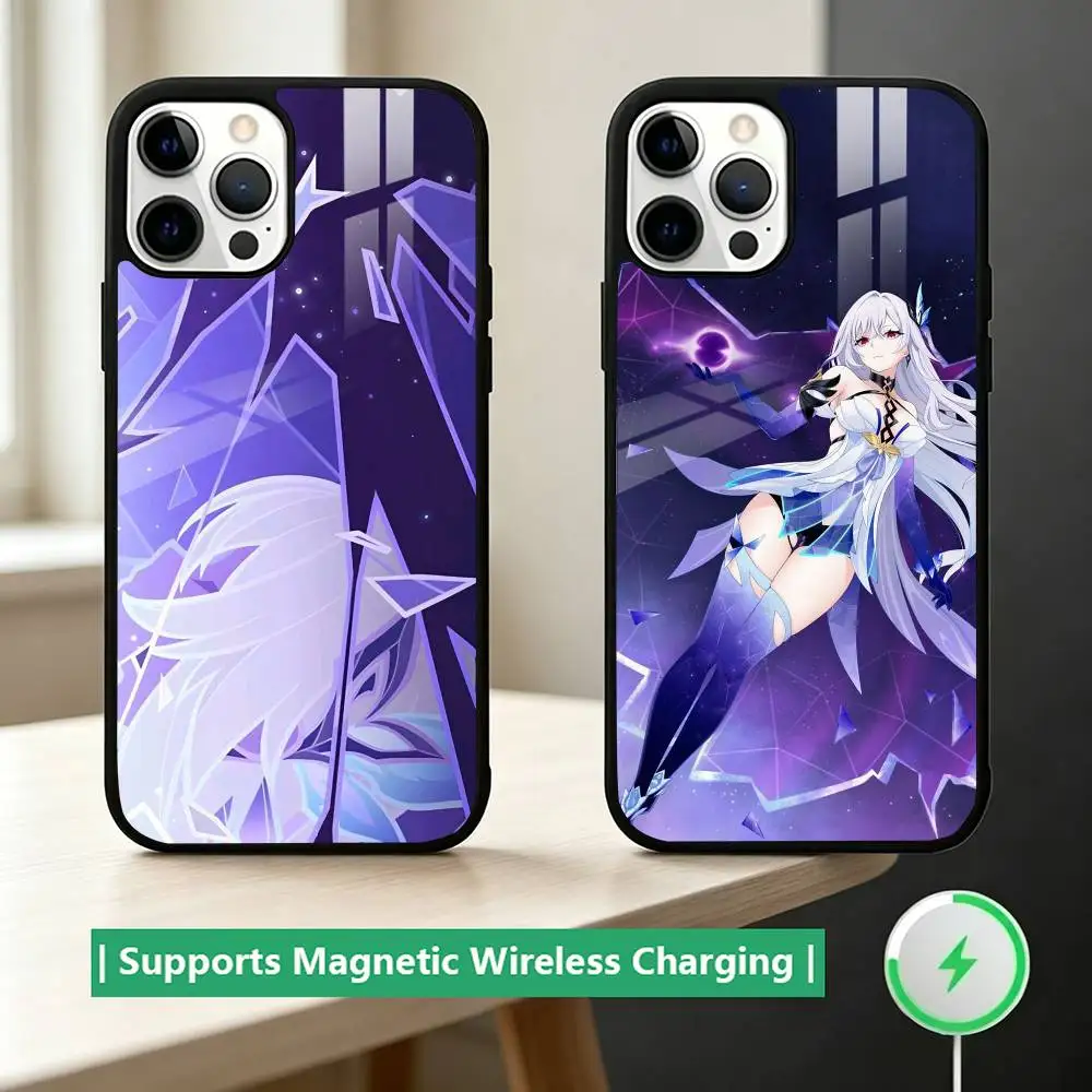 

Impact G-Genshin S-Skirk Game Phone Case For iPhone17,16,15,14,13,12,11 Plus,Pro Allows magnetic wireless charging