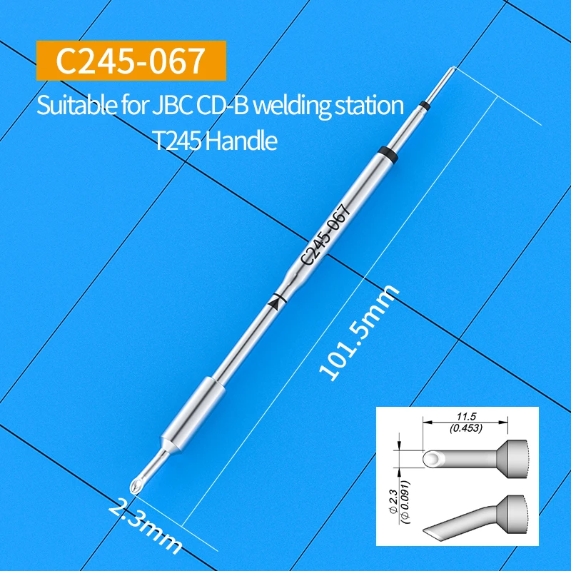 C245 Lötspitze C245-067 758 760 762 785 790 259 938 für JBC T245 Lötstation Reparatur Handy PCB SMD Werkzeuge – Detail 19