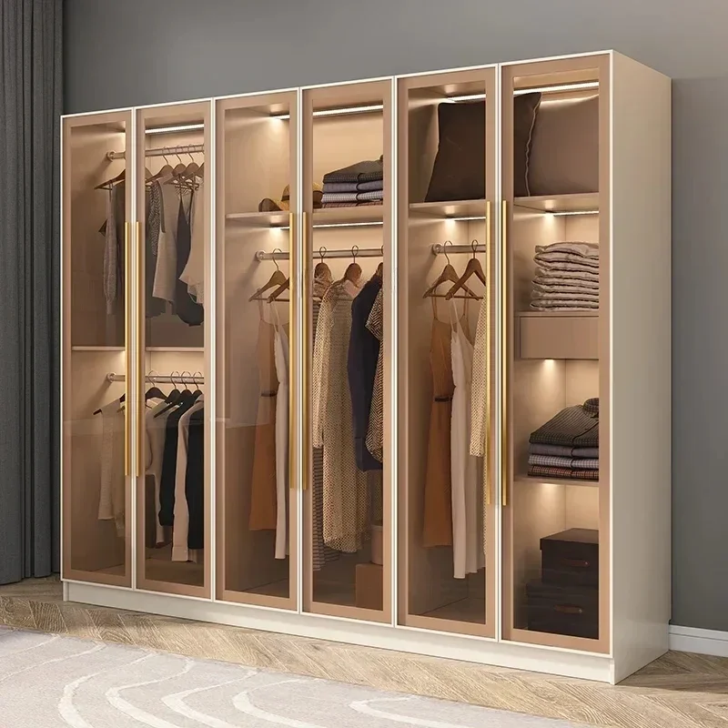 

Drawers Wardrobe Dressers Luxury Hanging Closet Organizer Modular Wardrobe Cloth Cupboard Salon Furniture