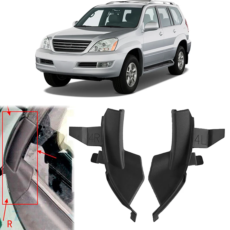 Pair Car Front Windshield Wiper Side Cowl Trim For Lexus GX470 Toyota Land Cruiser Prado 120 Series LC120 2003-2009 53866-60030