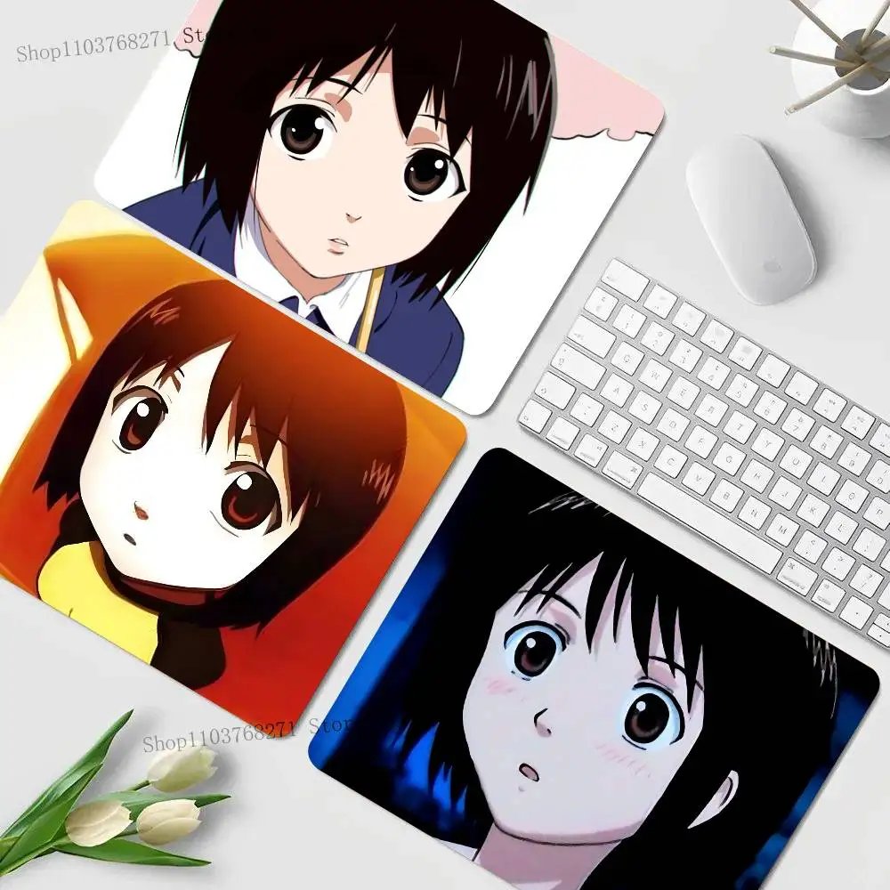 

1pc Anime Welcome To The N.H.K Mousepad Small LockEdge For Gamers Computer Desk Pad Rectangular Anti-slip Rubber
