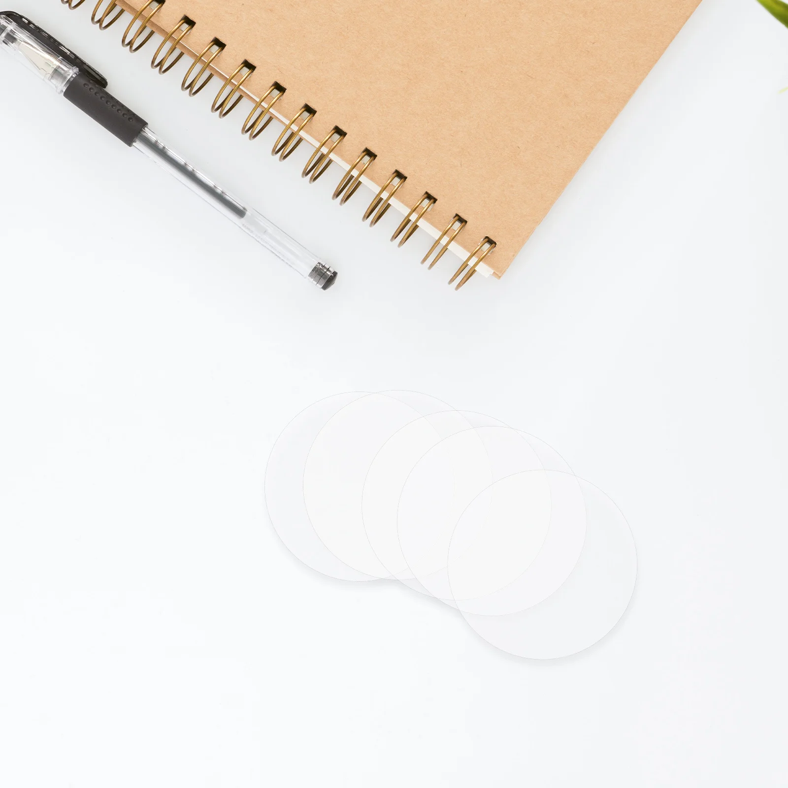 

100Pcs Transparent Badge Protective Film 3.7cm Round Plastic Covers for Badges Clear Badge Film Transparent Coin Cases