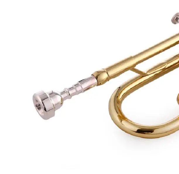 

Professional Brass Trumpet Mouthpiece Silver-plated Brass Musical Instruments Accessories