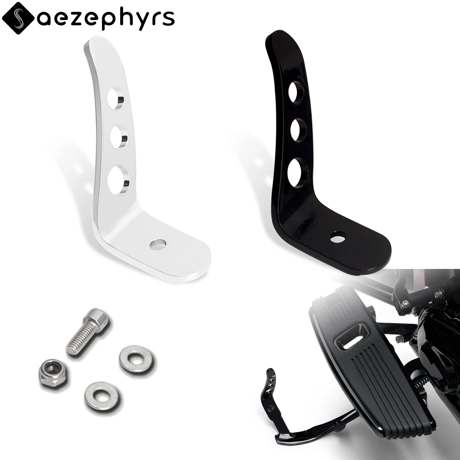 طقم تمديد حامل الدراجة النارية Jiffy Stand Kickstand Extension لدراجات Harley Touring CVO Electra Street Glide FLHXS FLHTCI Road King FLHRI Road Glide FLTRX Ultra Limited FLHTK 1991-2025
