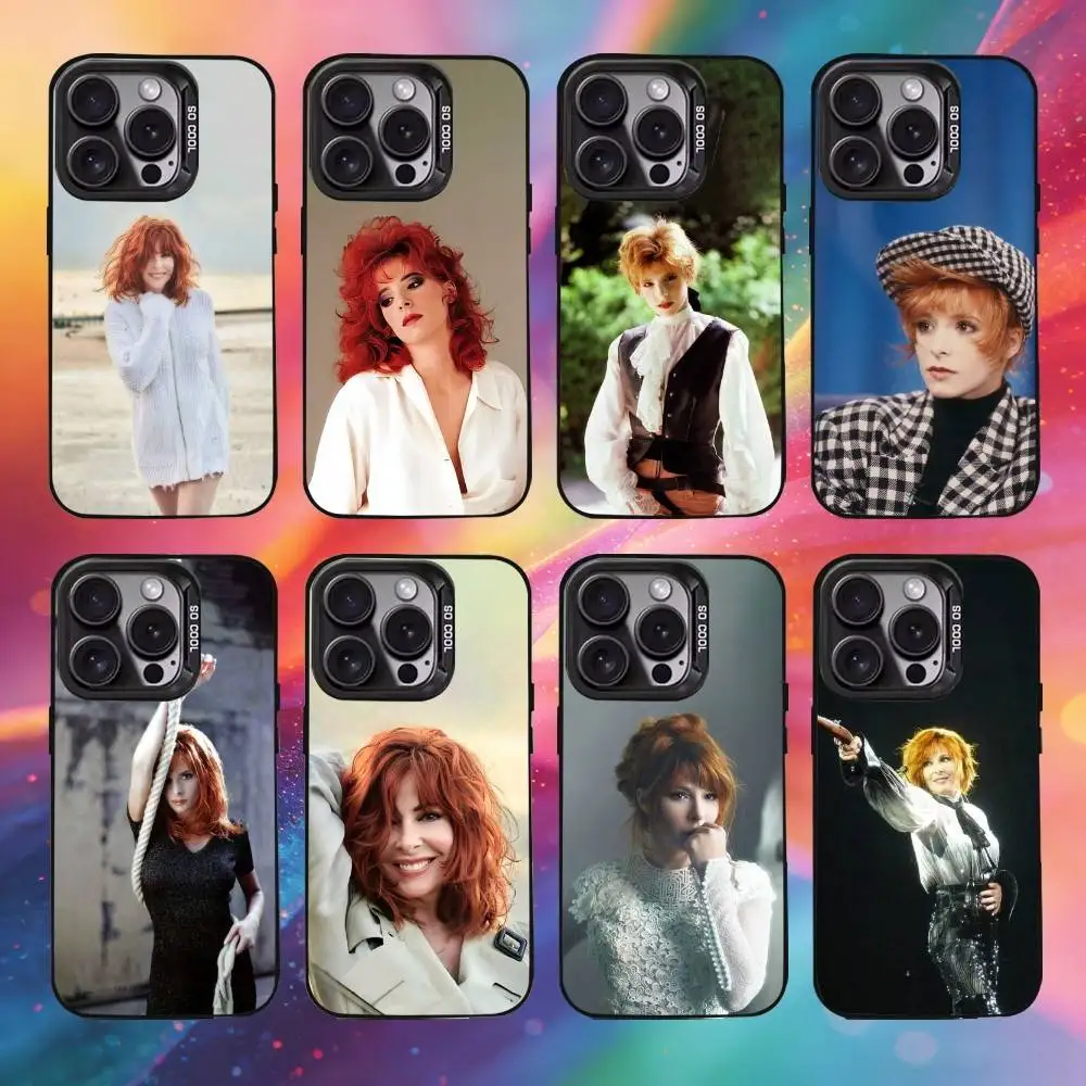 

M-Mylene Farmer-r JeanneS -SPhone Case For iPhone17, 16,15,14,13,12 Pro Max Black Candy Matte Shockproof Cover