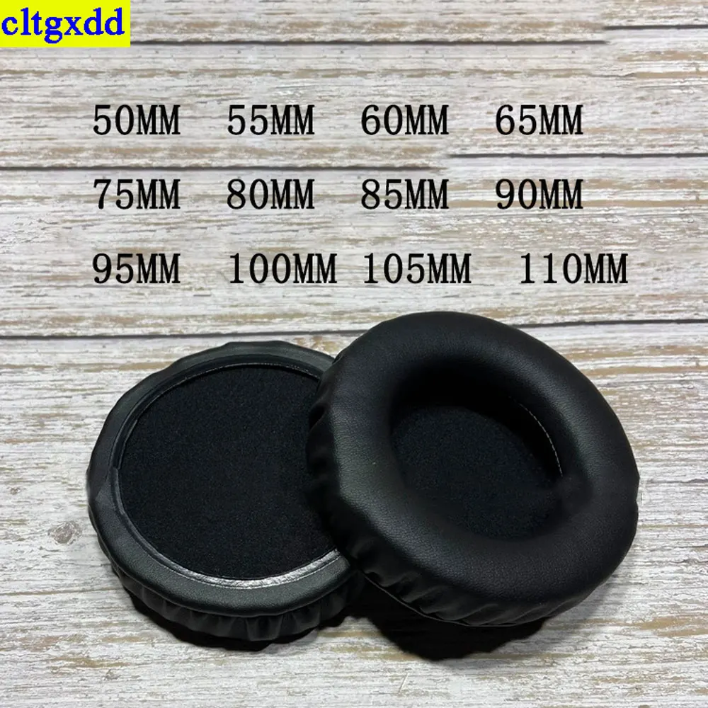cltgxdd 1 se universal round earphone ear pads 45 50 55 60 65 70 75 80 85 90 95 100 105 110MM slow rebound soft leather ear tips