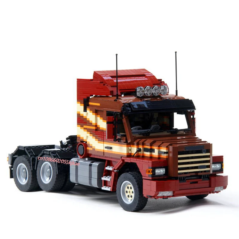 2800PCS MOC RC scanied T143M 6x4 Engineering Container Tractor Truck Tower Head model creative ideas Toy Gift technology Blocks