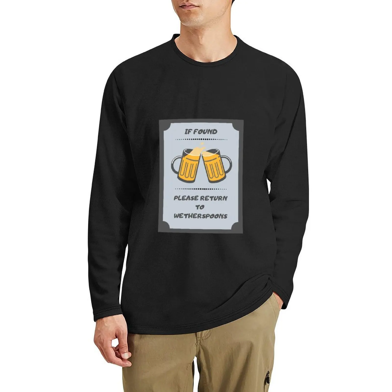 

Wetherspoons Long T-Shirt kawaii clothes t shirt man sports fan t-shirts sublime t shirt Men's clothing