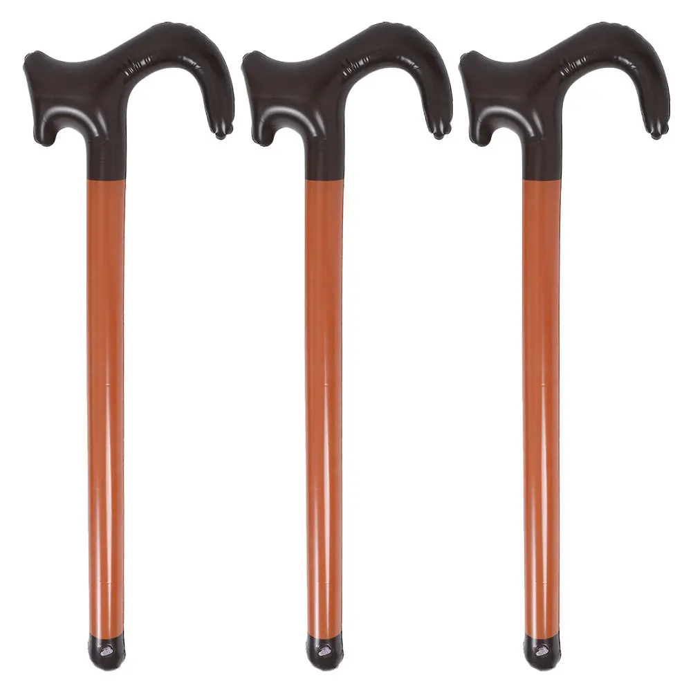

3Pcs Halloween Blow Up Walking Stick Inflatable Cane Props Funny Costume Accessories Supplies Blow Up Walking Stick