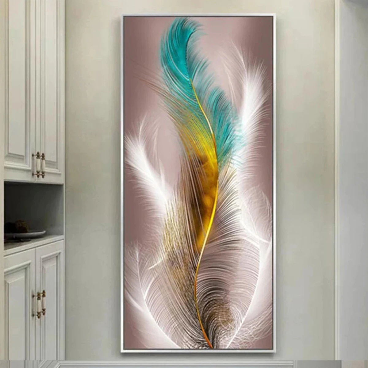 Feather Diamond Painting Dream Catcher Diamond Mosaic Abstract Cross Stitch Kit Embroidery Large Size DIY Diamond Art Home Decor