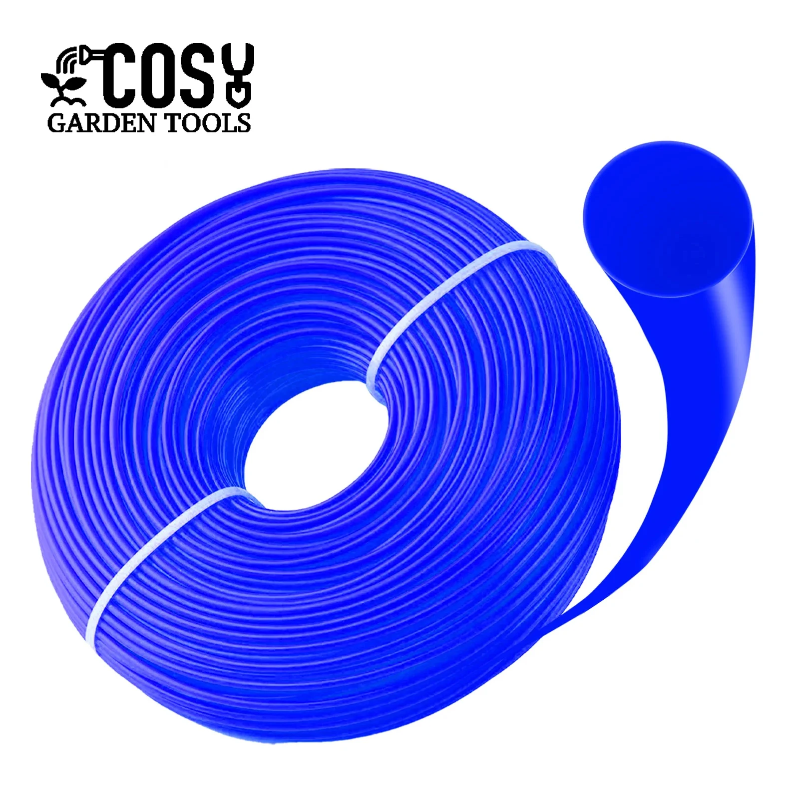 1 rollo 1,6/2,4/2,7/3,0mm x 100M hilo de desbrozadora de nailon cortacésped cuerda cortacésped desbrozadora cortadora de césped línea redonda