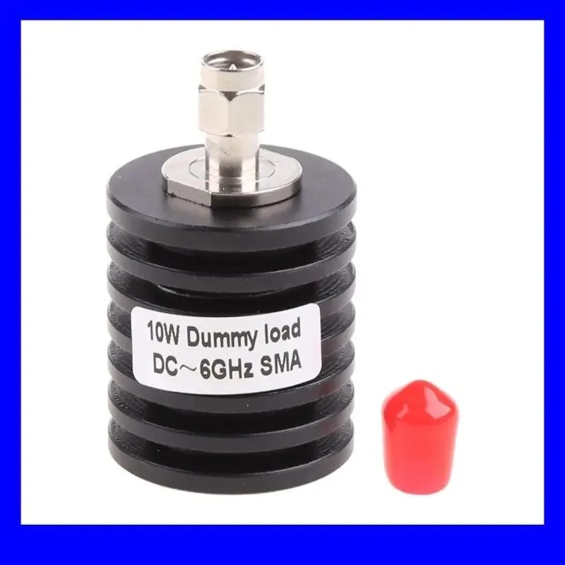 10W Male Dummy Load 50Ohm DC-6GHz RF Coaxial Termination,Low VSWR ≤1.2, Nickel Plated RF Terminator Plug for RF Test The Parts