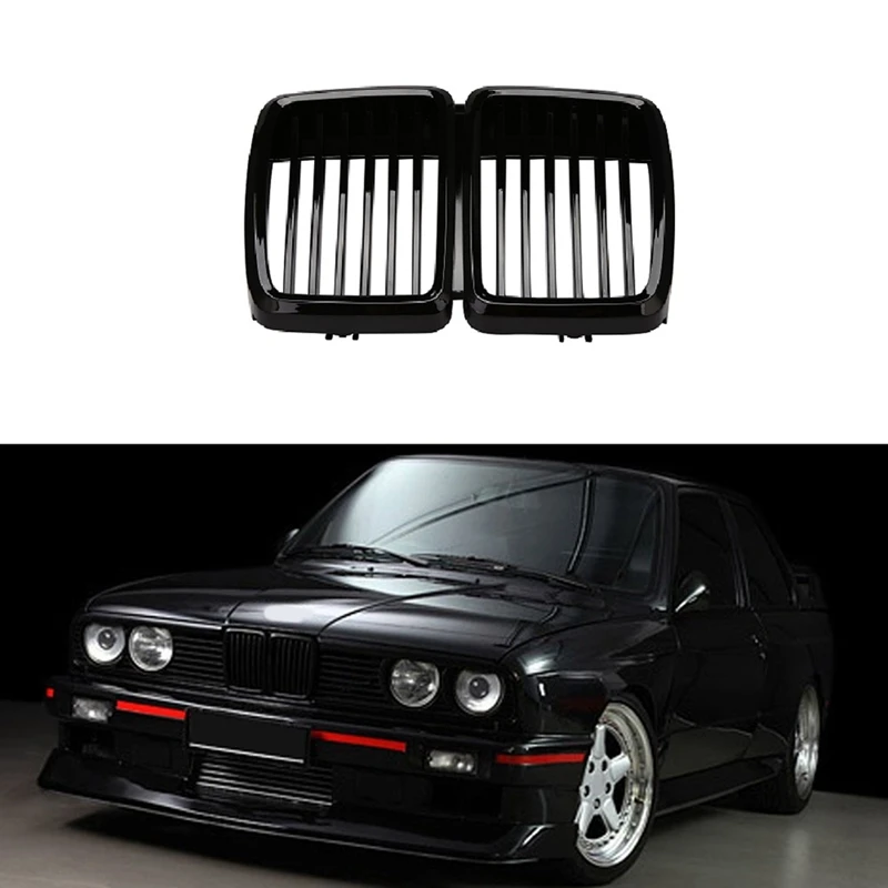 Car Front Hood Kidney Grille Replacement For BMW 1982-1994 E30 For E30 325I 325Is 325IX 325 325E 325Es 318I 320I M3