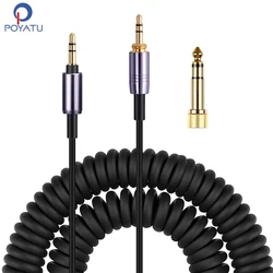 ATH-MSR7 Spring Relief Coiled Cable for Audio Technica ATH MSR7NC AR 3 5 BT MSR7 ATH-AR5iS ATH-AR5BT Headphone Cables Cords Wire