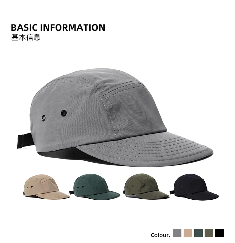 Baseballkappe für Herren und Damen, Trucker-5-Panel-Mütze, unstrukturierte Snapback, leicht, für alle Sportarten, zum Laufen, Wandern, Tennis – Detail 1