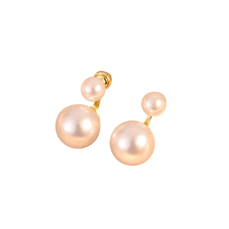 

Two-wear pearl stud earrings 925 sterling silver earrings, new popular high-end niche accessories