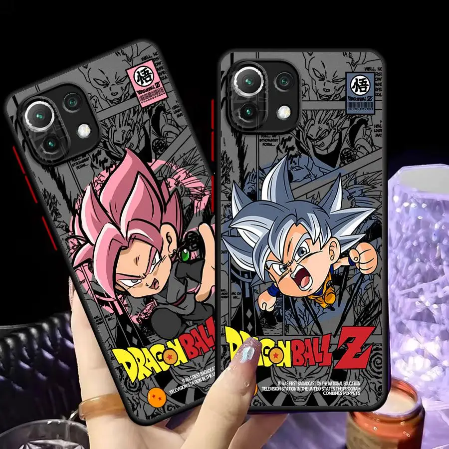 Custodia posteriore per telefono per Xiaomi Mi 12T 10T 13 11 Lite 12x 11T 14 13 Pro Dragon Ball Cartoon carino