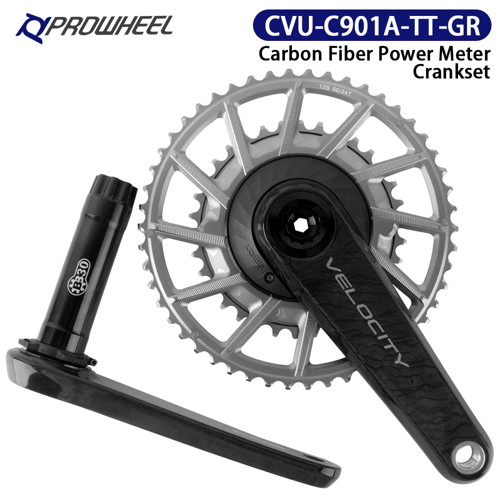 Prowheel الطريق دراجة ألياف الكربون كرانسيت CVU-C901A-TT 165 170 172.5 175 مللي متر دراجة ضرس 50T 34T سرعة الدراجة الدراجات أجزاء #3