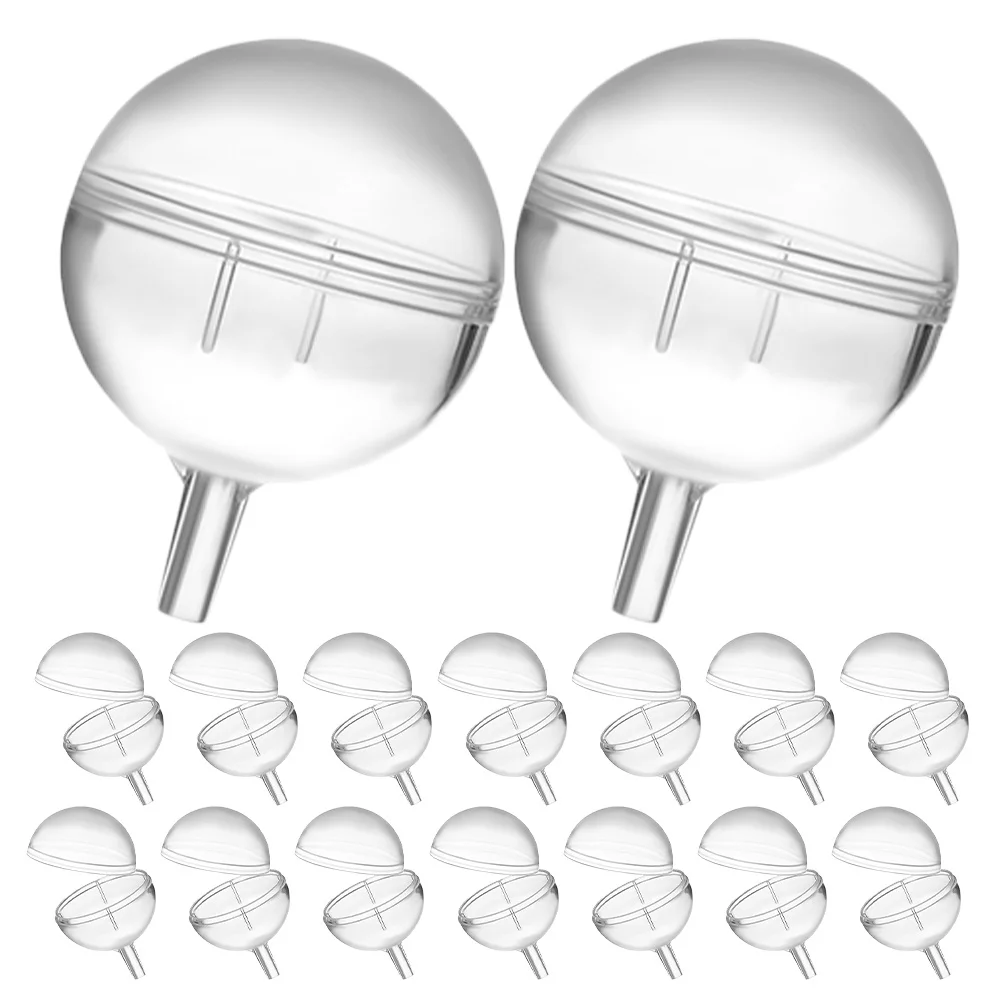 

50Pcs Chocolate Bouquet Holder Plastic Round Lid Flower Support Rack DIY Wedding Party Birthday Candy Packaging Holder Supplies