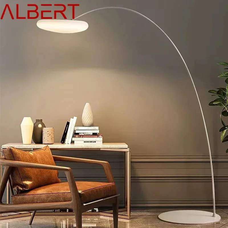 ALBERT Fishing Floor Lamp Nordic Modern Family Living Room Beside The Sofa Creative Cloud LED Decorative Standing Light