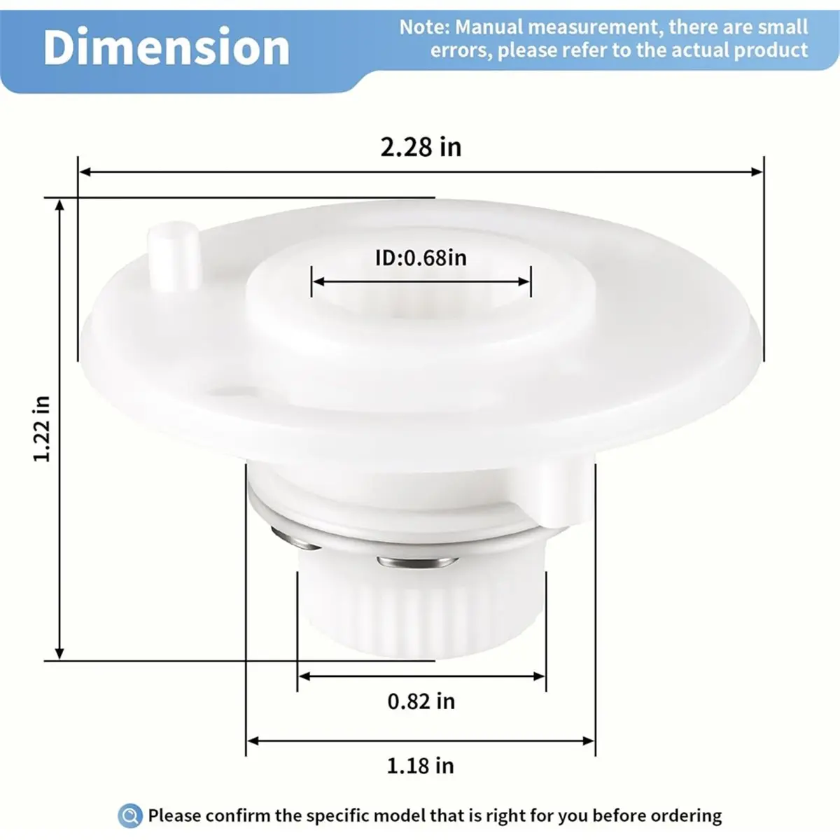 Light Weight 2303-0347 Intermediate Handle Assembly for Rohl with Additional Ring Rosettes Escutcheons Part