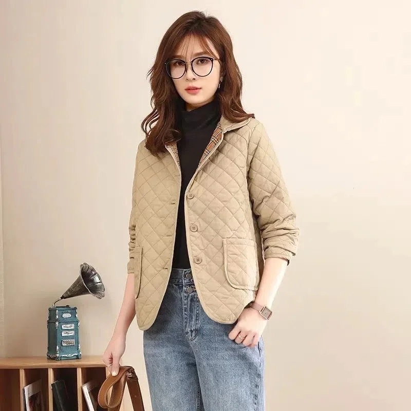 Short Cotton Clothes Cotton Clothes Female 2024 Winter Loose Korean Version of the Small Thin Ling Small Cotton-padded Jacket XA